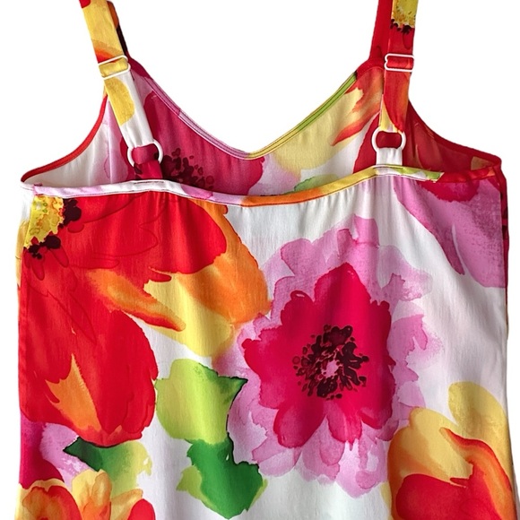 CHICO’S | NWOT MULTICOLOR FLORAL SILK CAMI TOP | SIZE: 0 - Picture 6 of 8